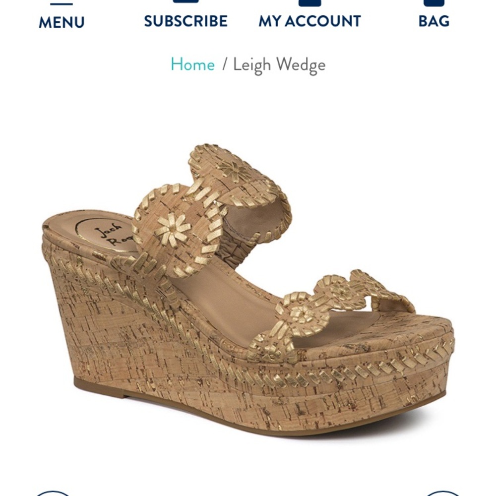 Jack Rogers Leigh Wedge - never been worn